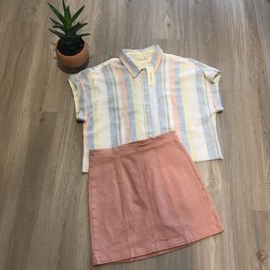 🌿 Francescas Harper Spring Stripe Button Down 🌿